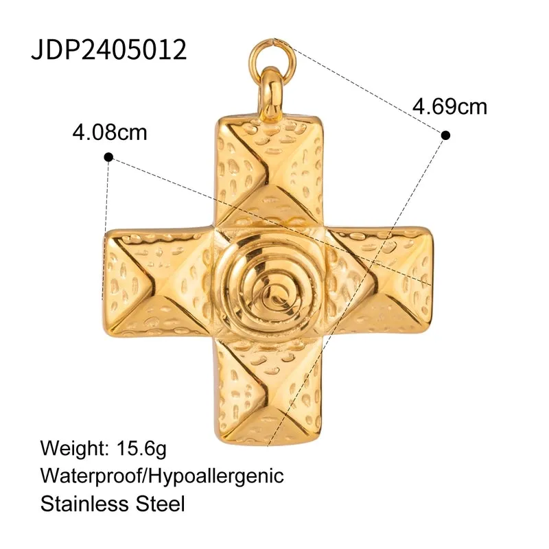 1 Piece 304 Stainless Steel Cross Hippocampus Heart Shape Hair Accessories Card Bracelet Card Earring Card