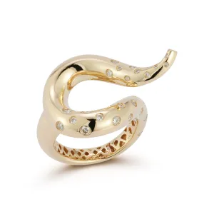 14kt Swoosh Ring