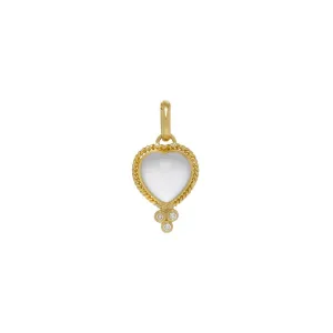 18K Braided Heart Pendant