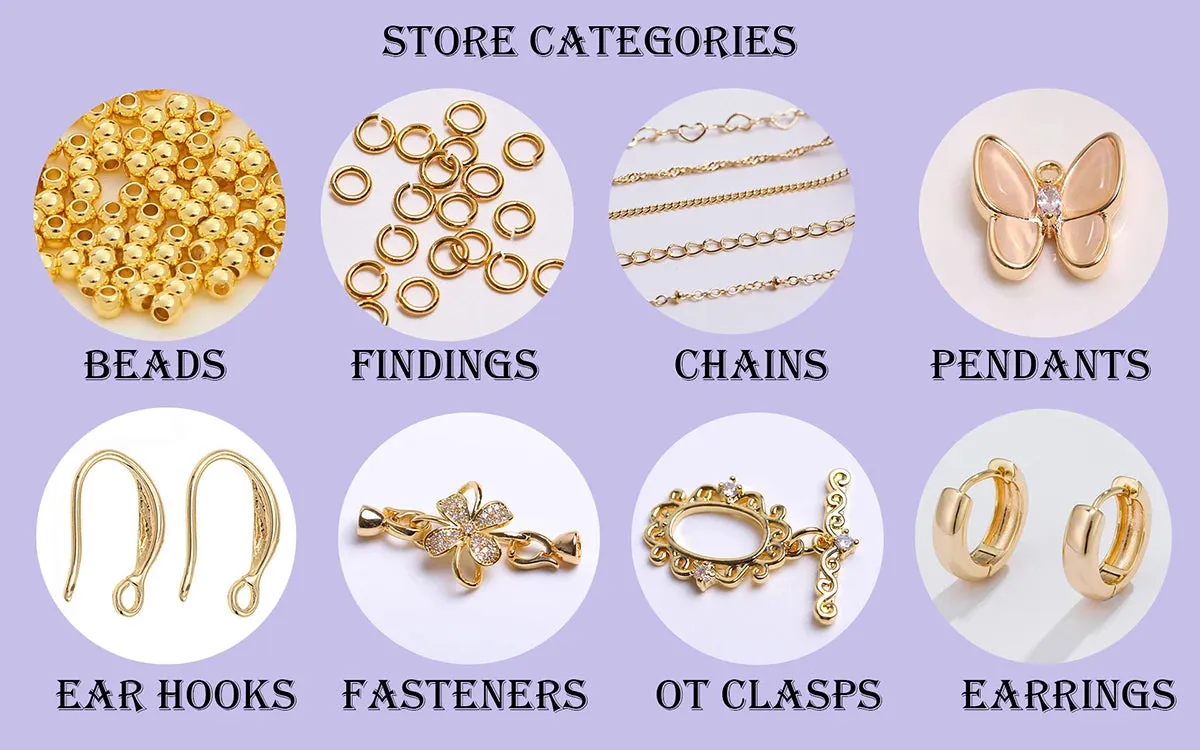 18K Gold-Plated OT Toggle Clasps for Jewelry Making