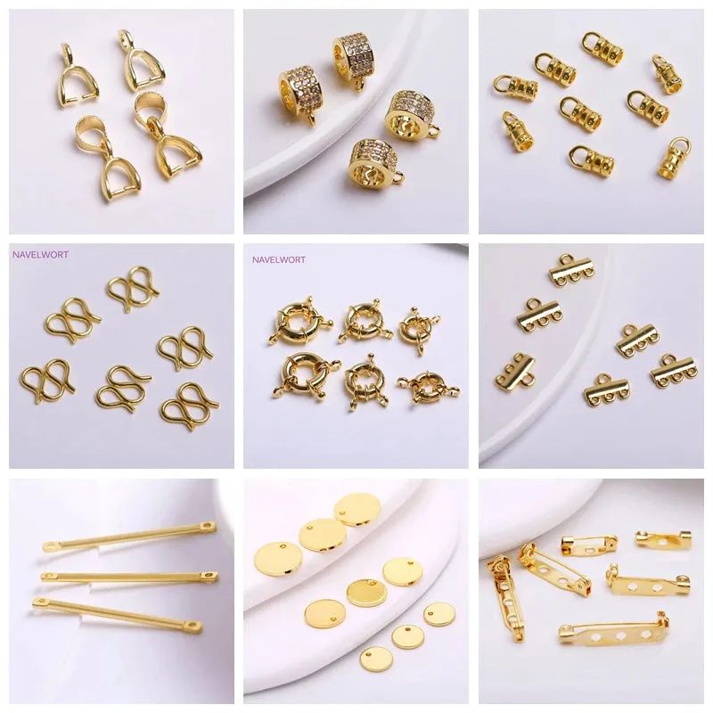 18K Gold-Plated OT Toggle Clasps for Jewelry Making