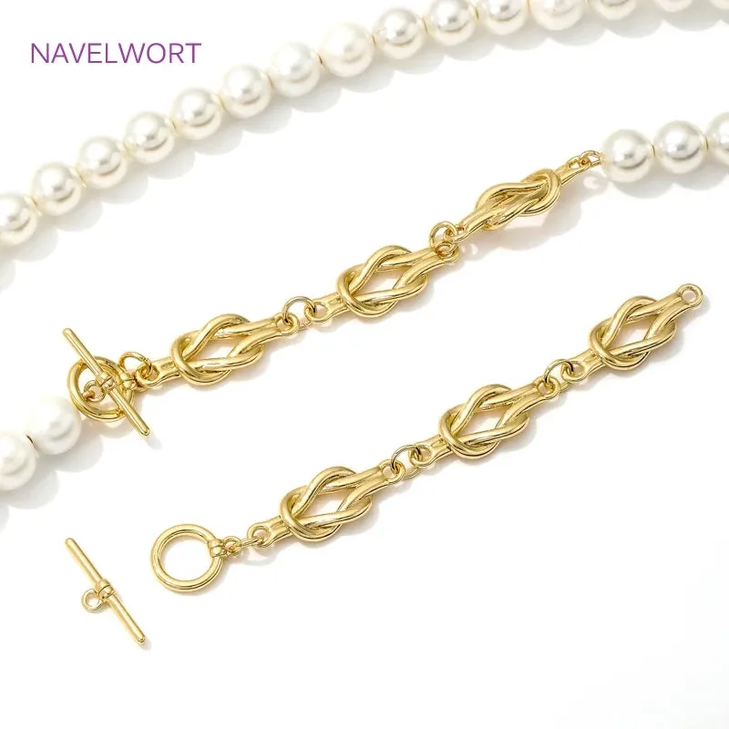 18K Gold-Plated OT Toggle Clasps for Jewelry Making