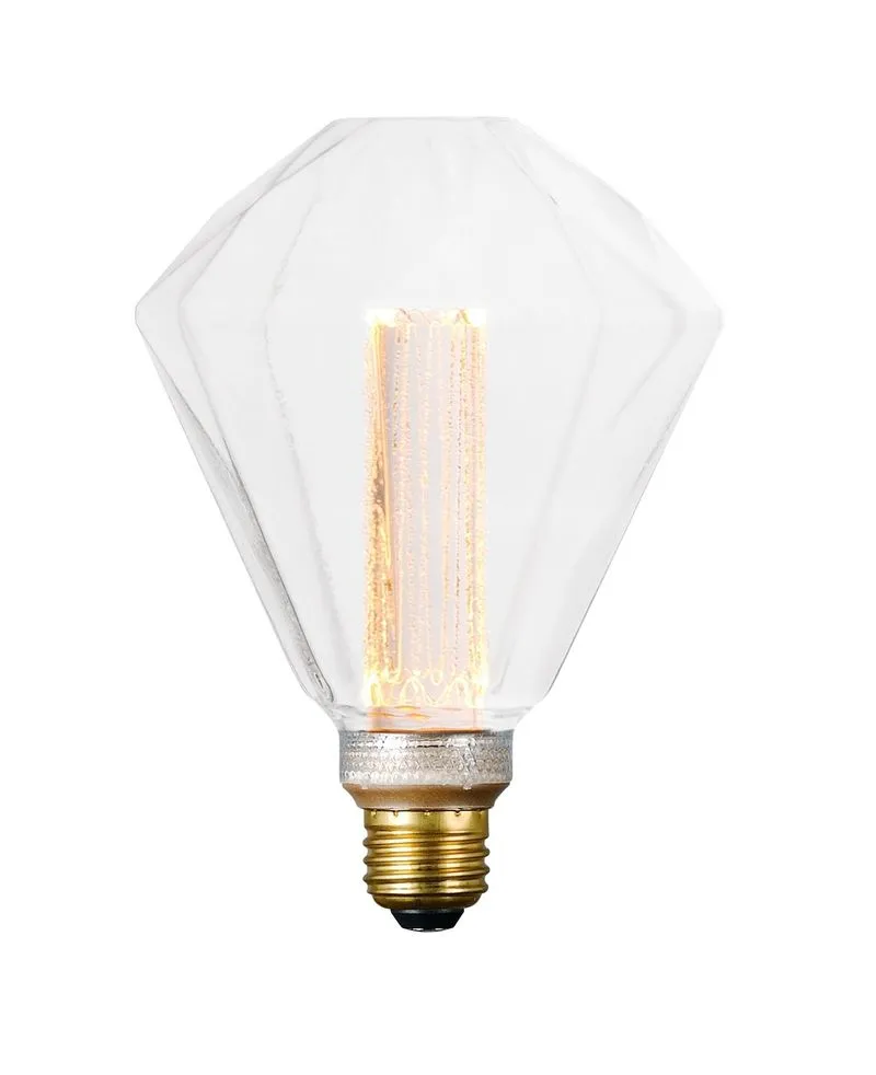 3.5 W E26 Medium D40 Dimmable LED Light Bulb with Clear Finish