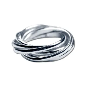 7 Rings Silver Ring