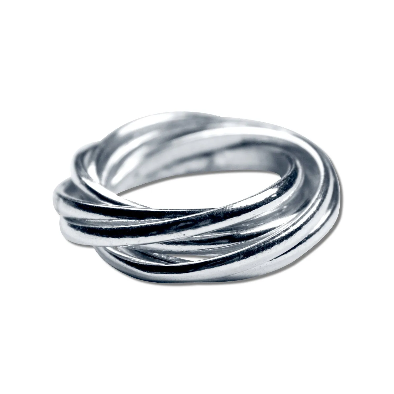 7 Rings Silver Ring