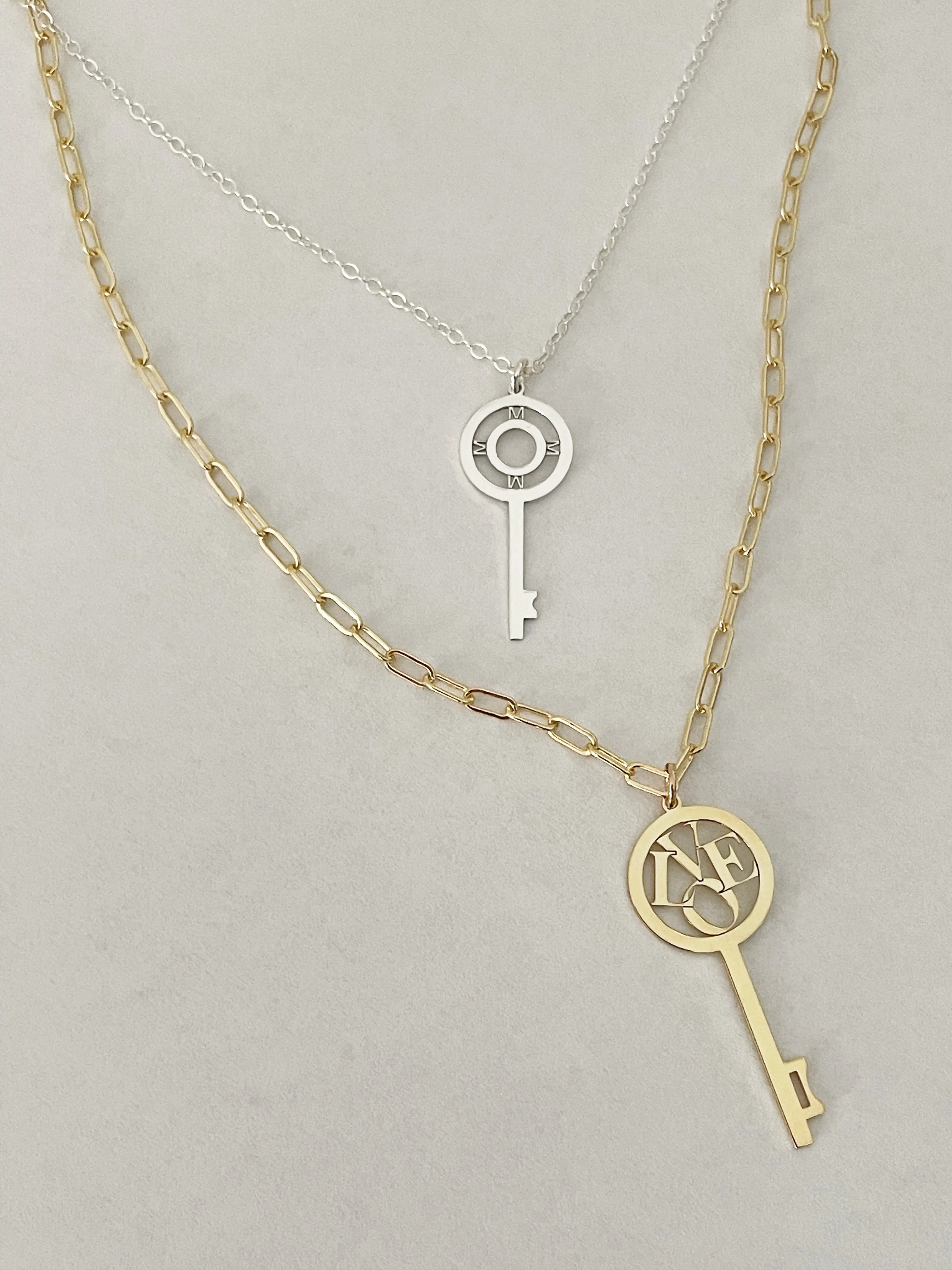 Alma Love Key Necklace