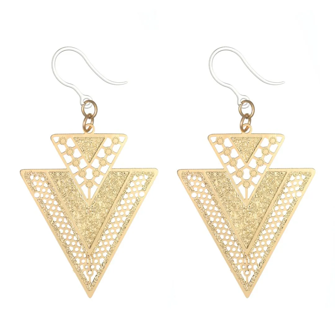 Arrowhead Dangles Hypoallergenic Earrings for Sensitive Ears Made with Plastic Posts