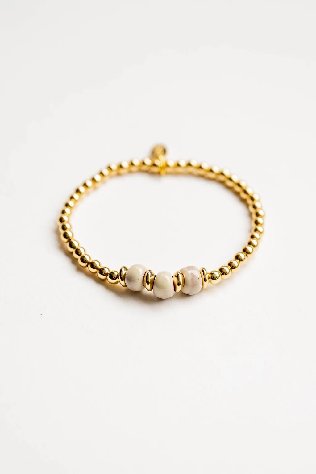 Bel Koz Simple Clay Gold Bracelet