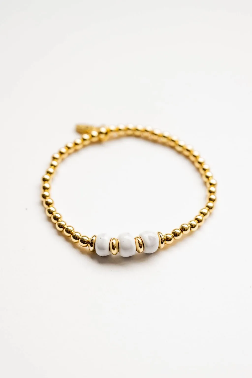 Bel Koz Simple Clay Gold Bracelet