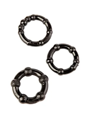 Black Cock Rings 3 Pack