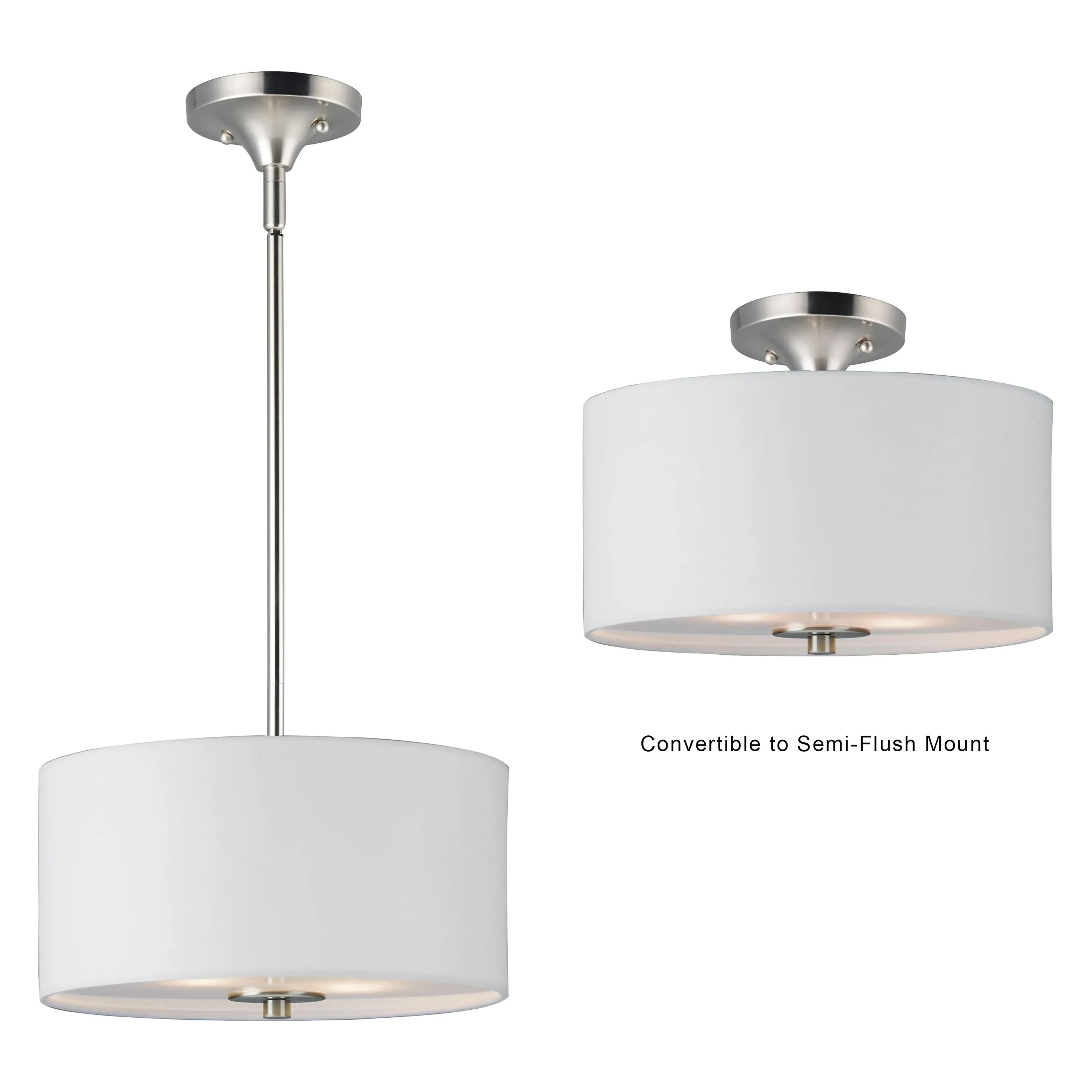 Bongo 2-Light Pendant / Semi Flush Mount