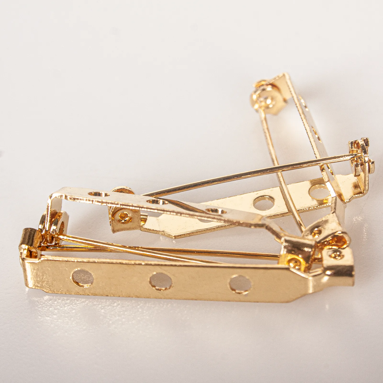 Brooch Pin 32mm Gold 4pk