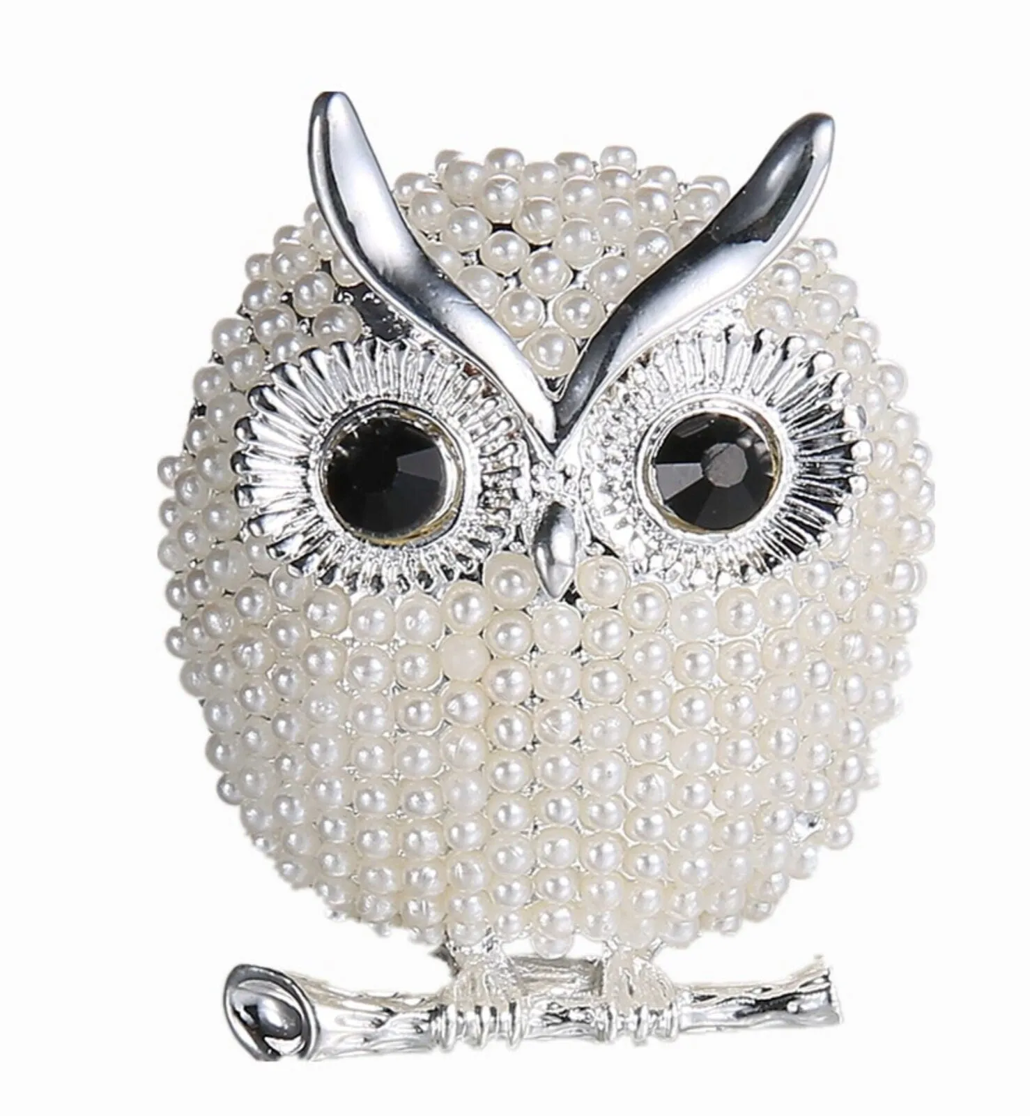 Celebrity owl brooch design vintage look queen broach gold silver plated pin g79