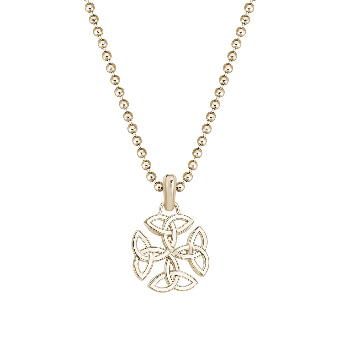 Celtic Dara Knot Pendant in Gold