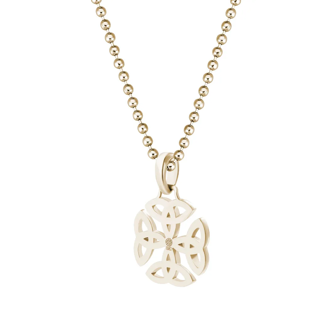 Celtic Dara Knot Pendant in Gold