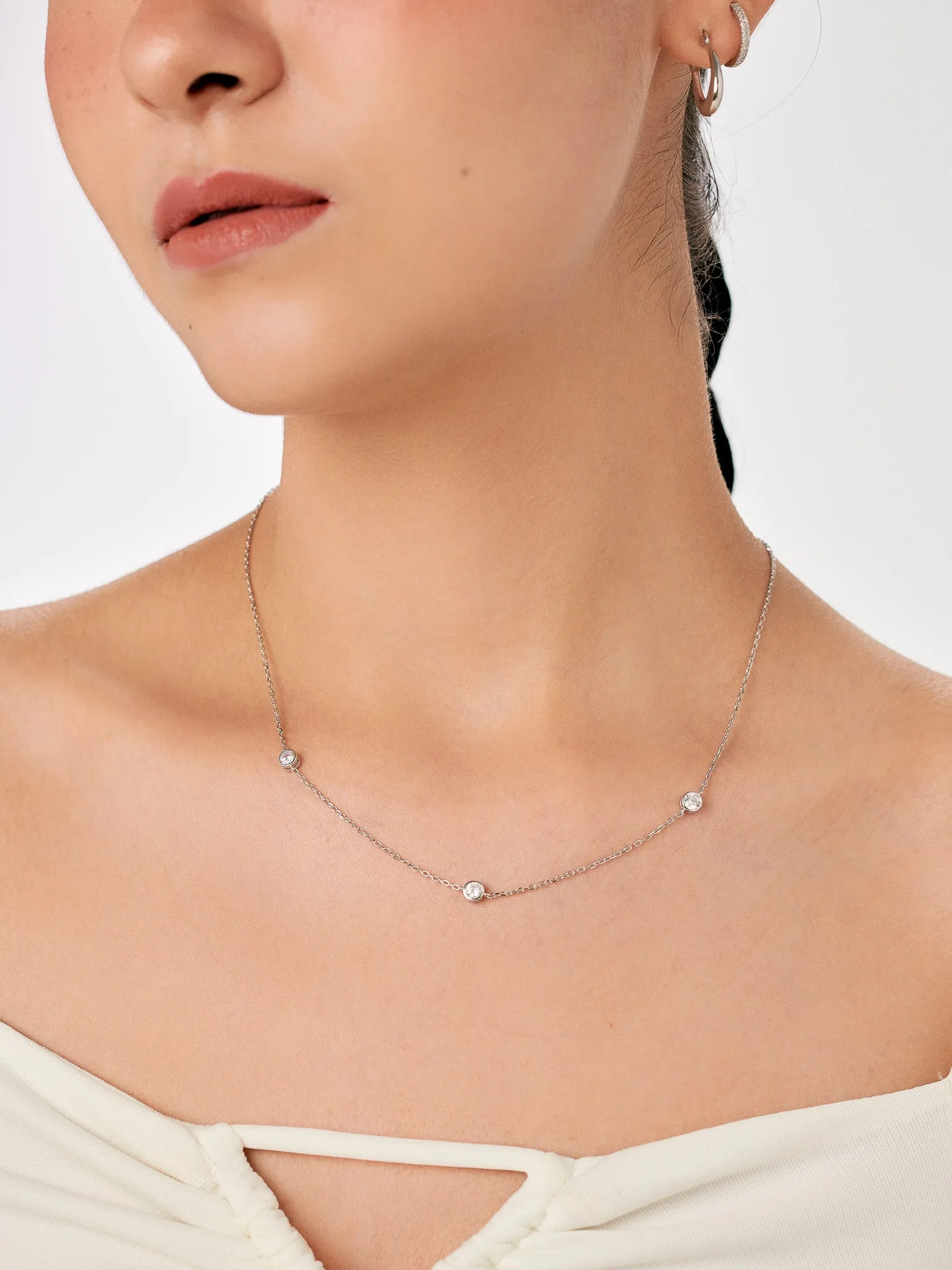 CLAIRE Trio Diamond Necklace