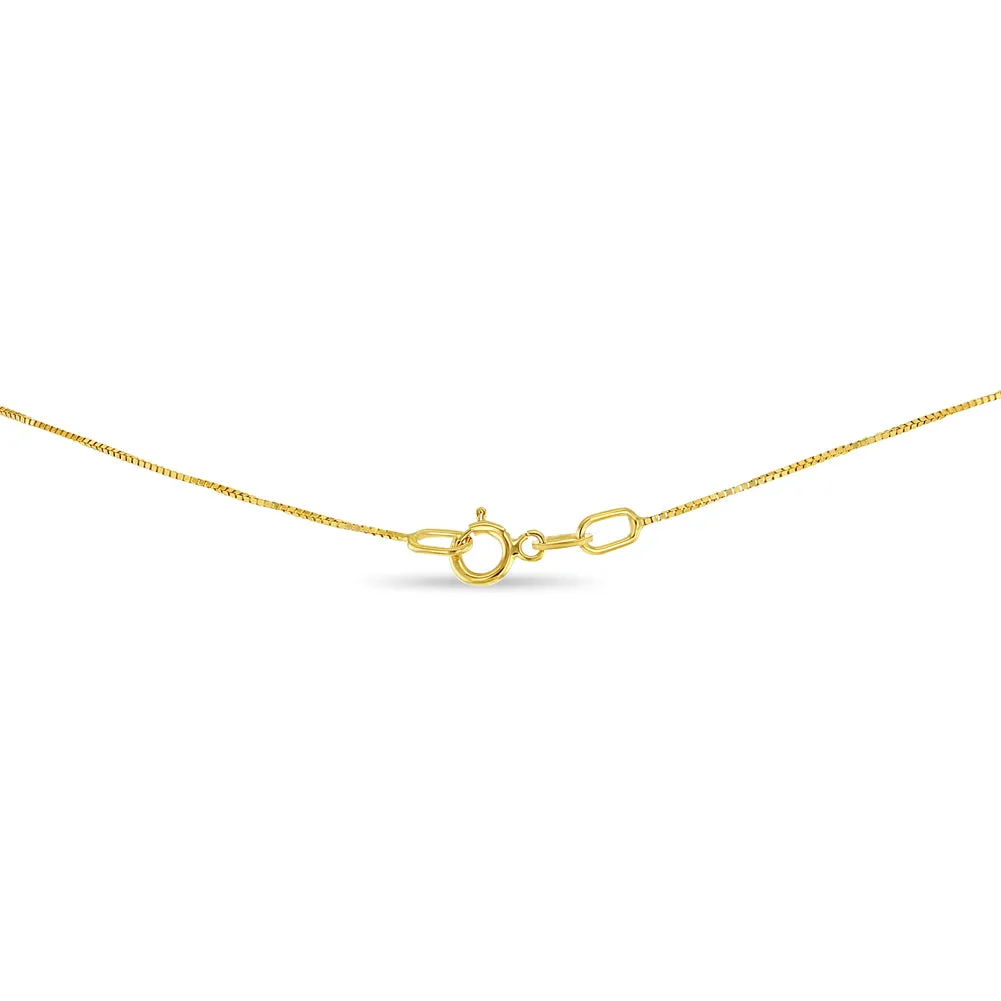 Classic 1mm Box 12" Baby / Toddler Chain - 14k Gold