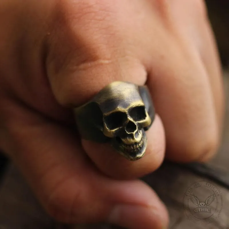 Classic Locomotive Skull Ring