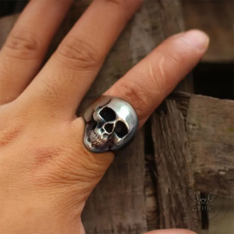 Classic Locomotive Skull Ring