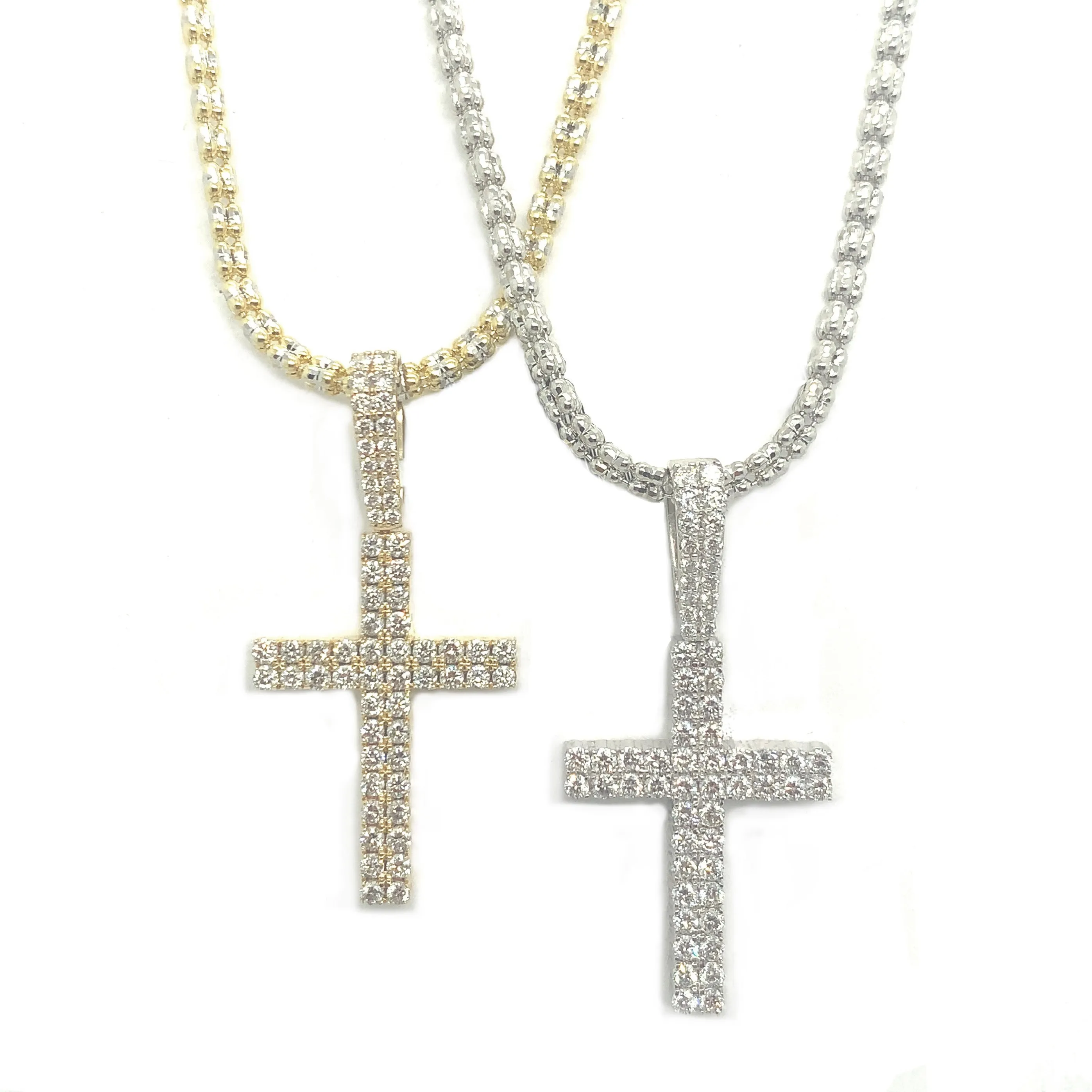 Classic Solid Gold & Diamond Cross