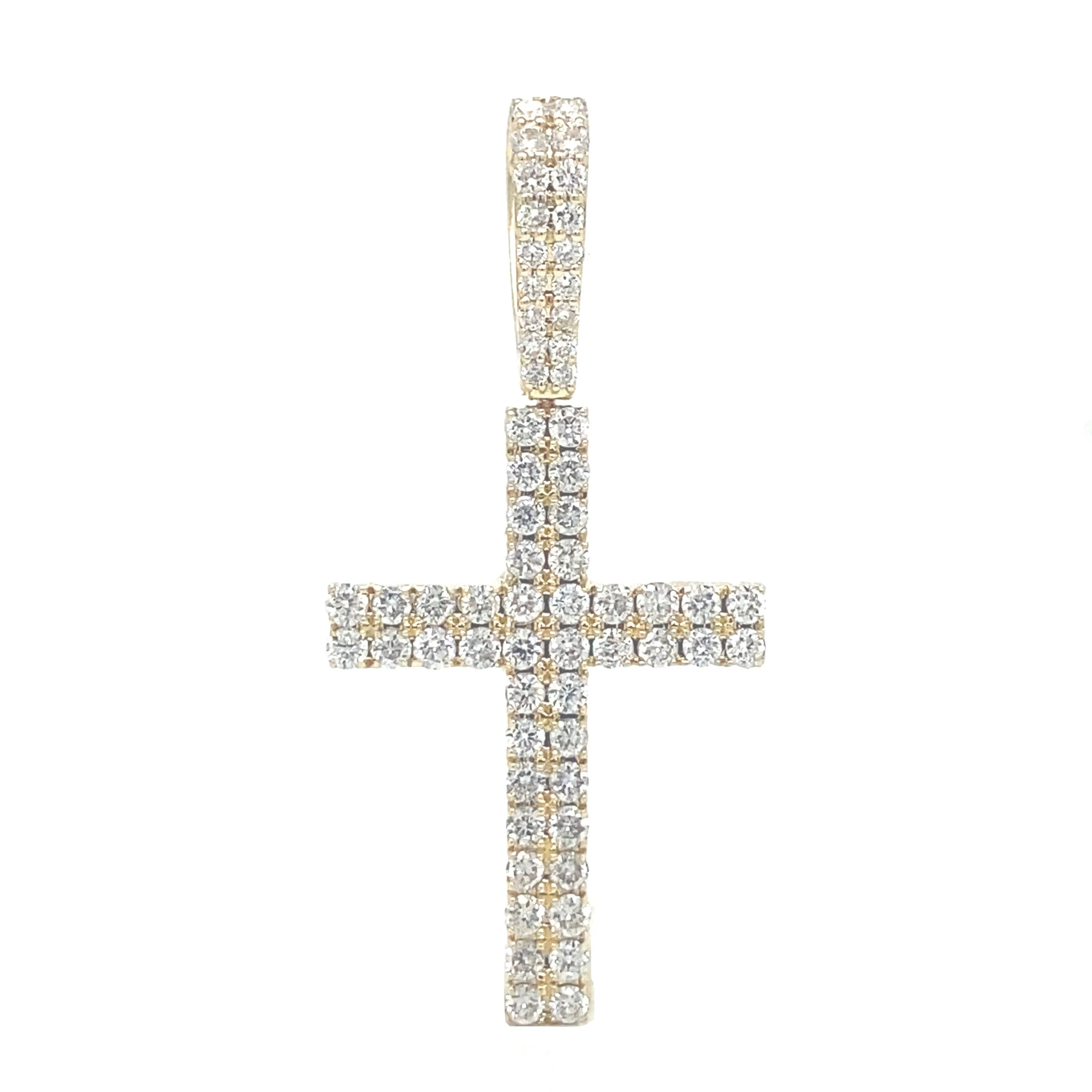 Classic Solid Gold & Diamond Cross