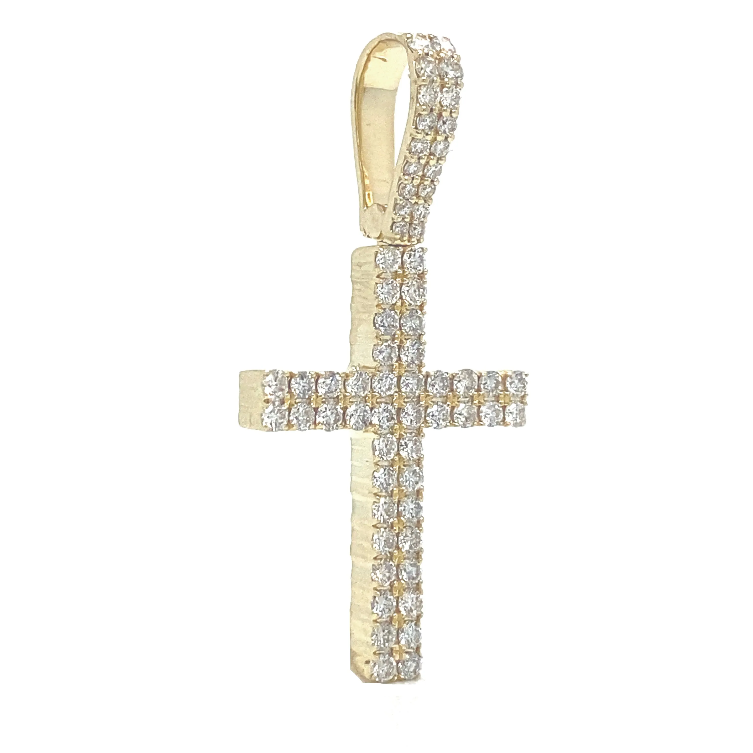 Classic Solid Gold & Diamond Cross