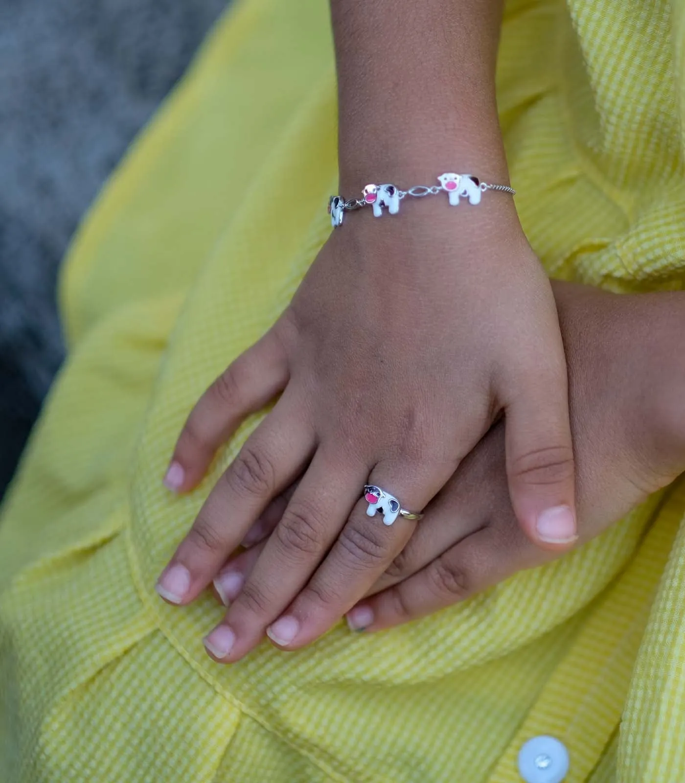 Cow Finger Ring (Silver)