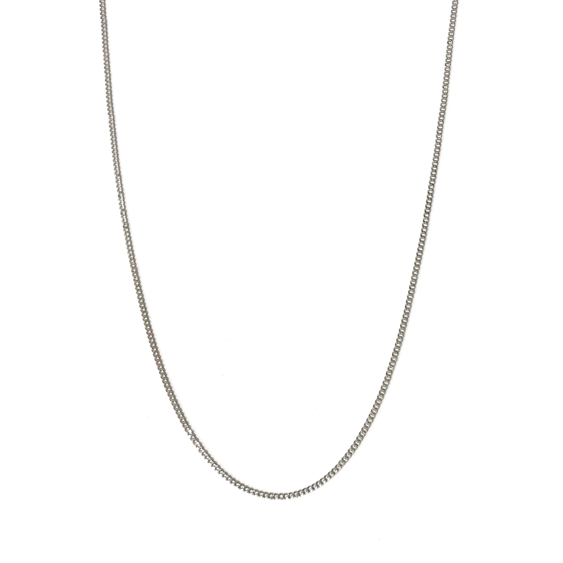 Cuban Chain Thin Flat Necklace 20”