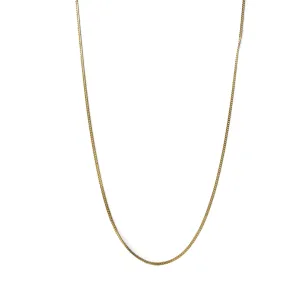 Cuban Chain Thin Flat Necklace 20”