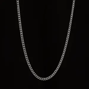 Cuban Link Chain 3mm - Silver RG134