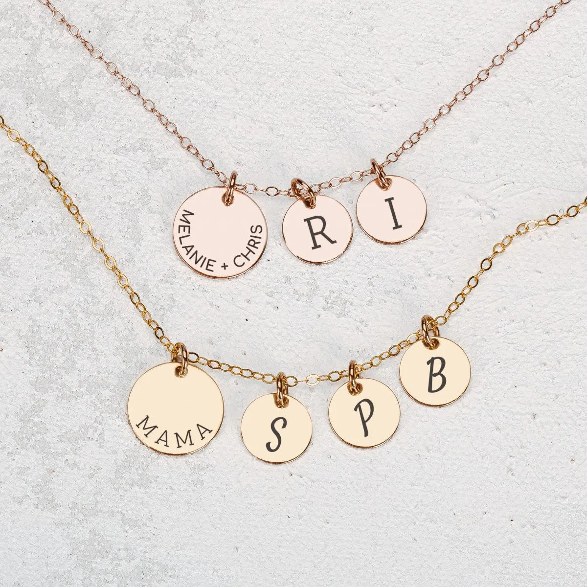 Custom Family Disc Necklace