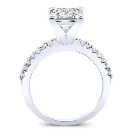 Dahlia - Princess Moissanite Engagement Ring