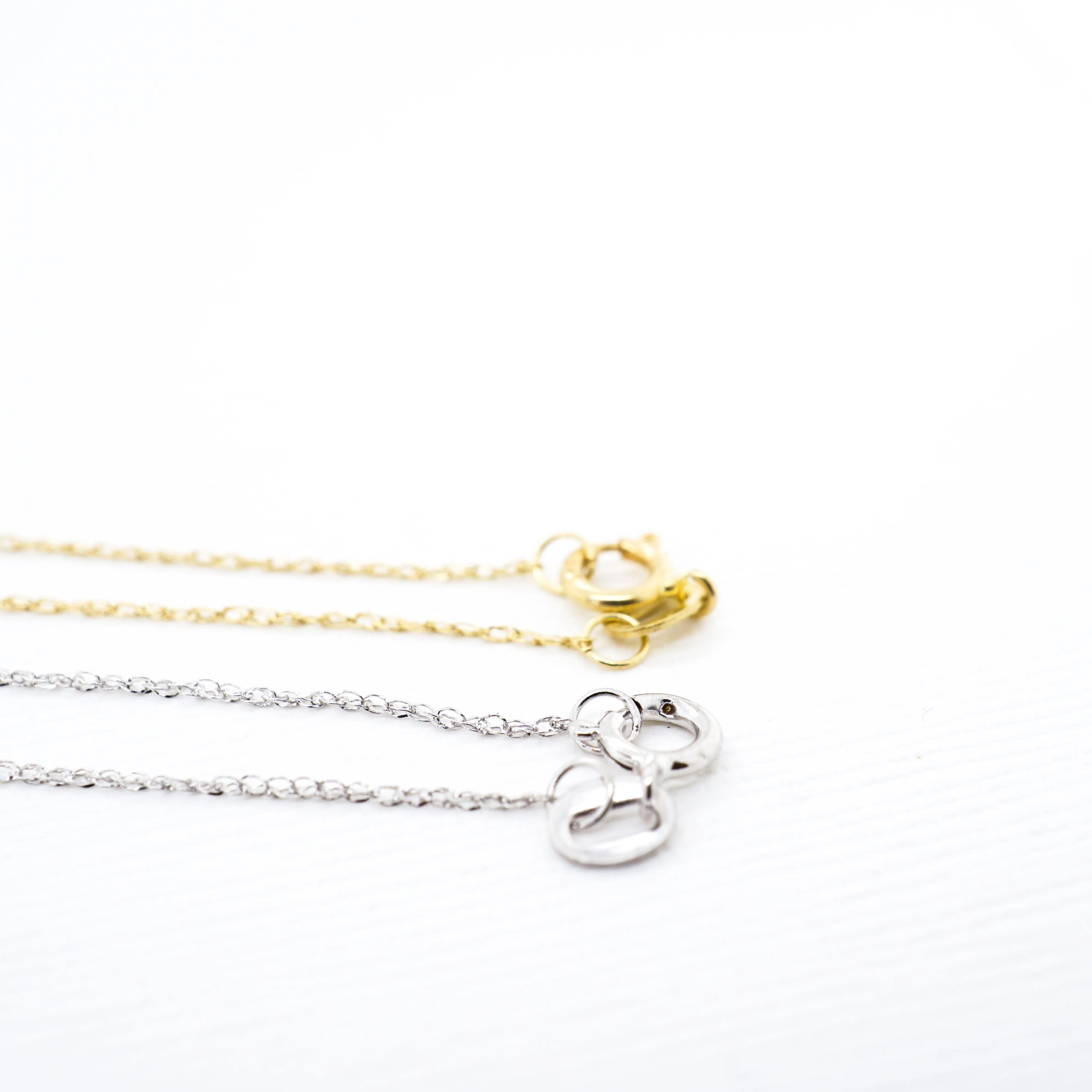 Dainty Gold Rope Chain - .5mm Rope Chain - Delicate Gold Chain - Invisible Gold Chain