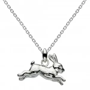 Dew Sterling Silver Hare Today Gone tomorrow Hare Pendant 9008HP014