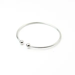 Double Ball Opening Bangle Bracelet