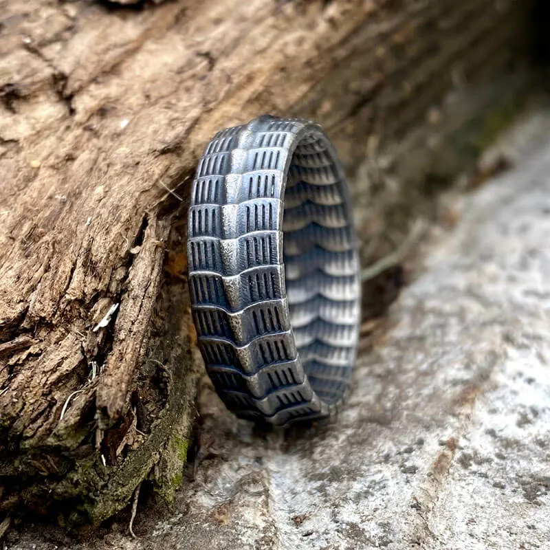 Dragon Spine Sterling Silver Ring