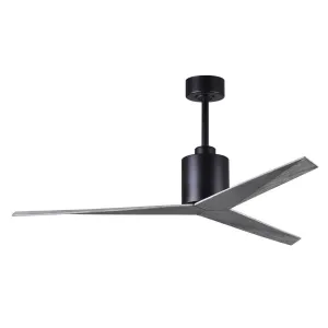 Eliza 56" Modern Ceiling Fan with Remote Control, Matte Black with Barnwood Blades