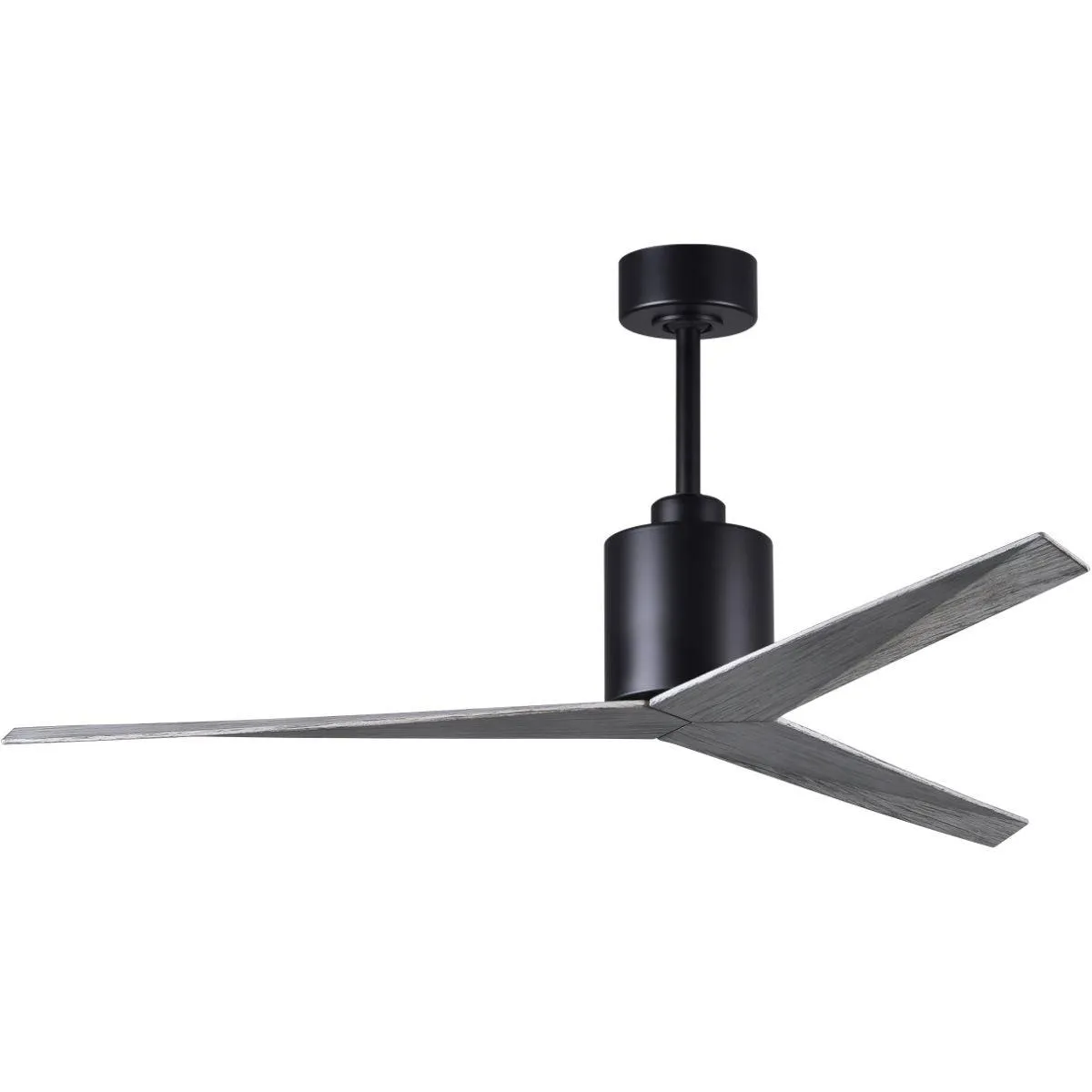 Eliza 56" Modern Ceiling Fan with Remote Control, Matte Black with Barnwood Blades