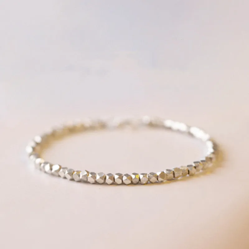 Female Niche S925 Silver Simple And Generous Bracelet