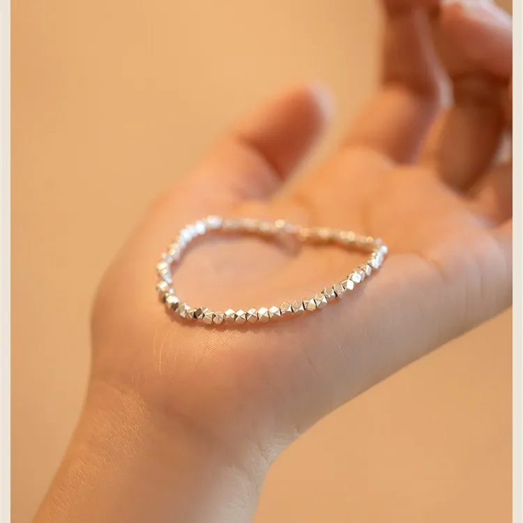 Female Niche S925 Silver Simple And Generous Bracelet