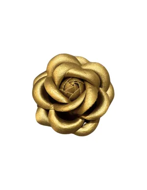 Fleur de Camélia Metallic Camellia Brooch