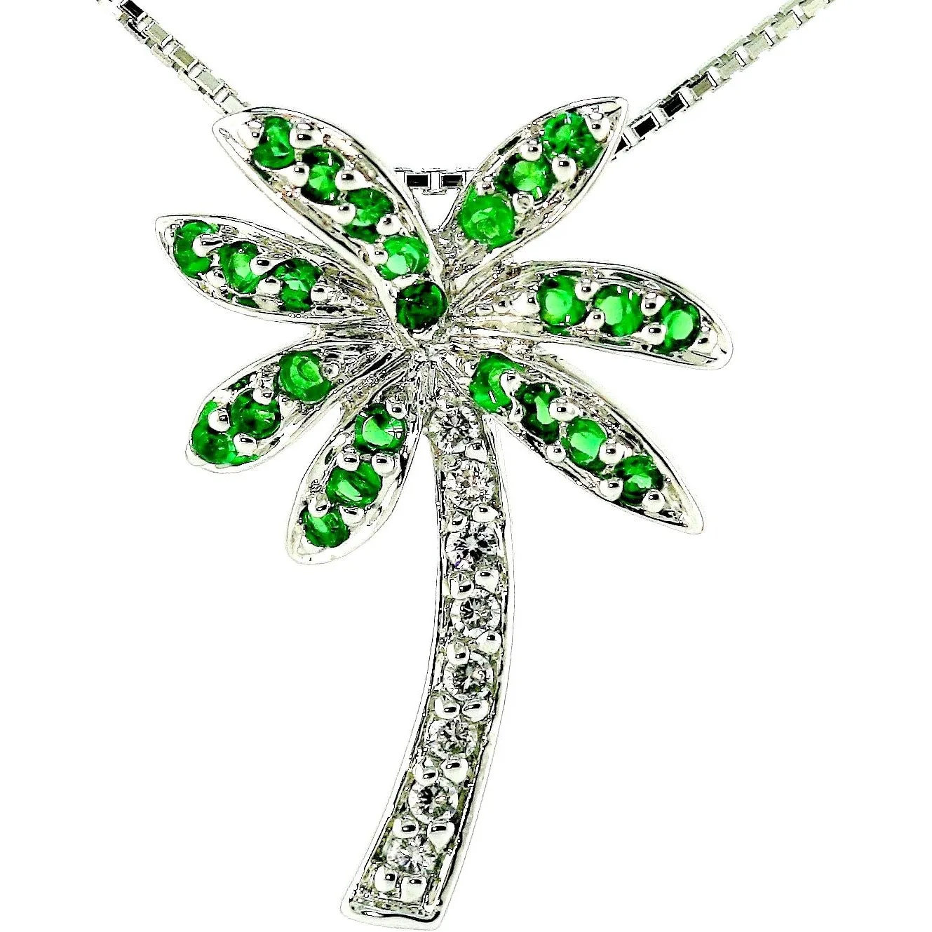 Florida Green Palm Tree Neckalce