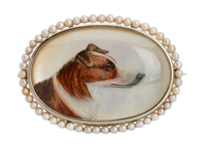 Forever Companion - Essex Crystal Collie Dog Brooch