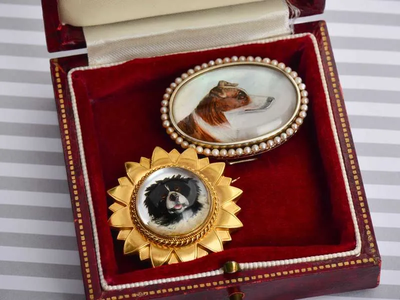 Forever Companion - Essex Crystal Collie Dog Brooch