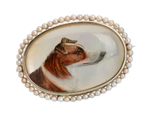 Forever Companion - Essex Crystal Collie Dog Brooch