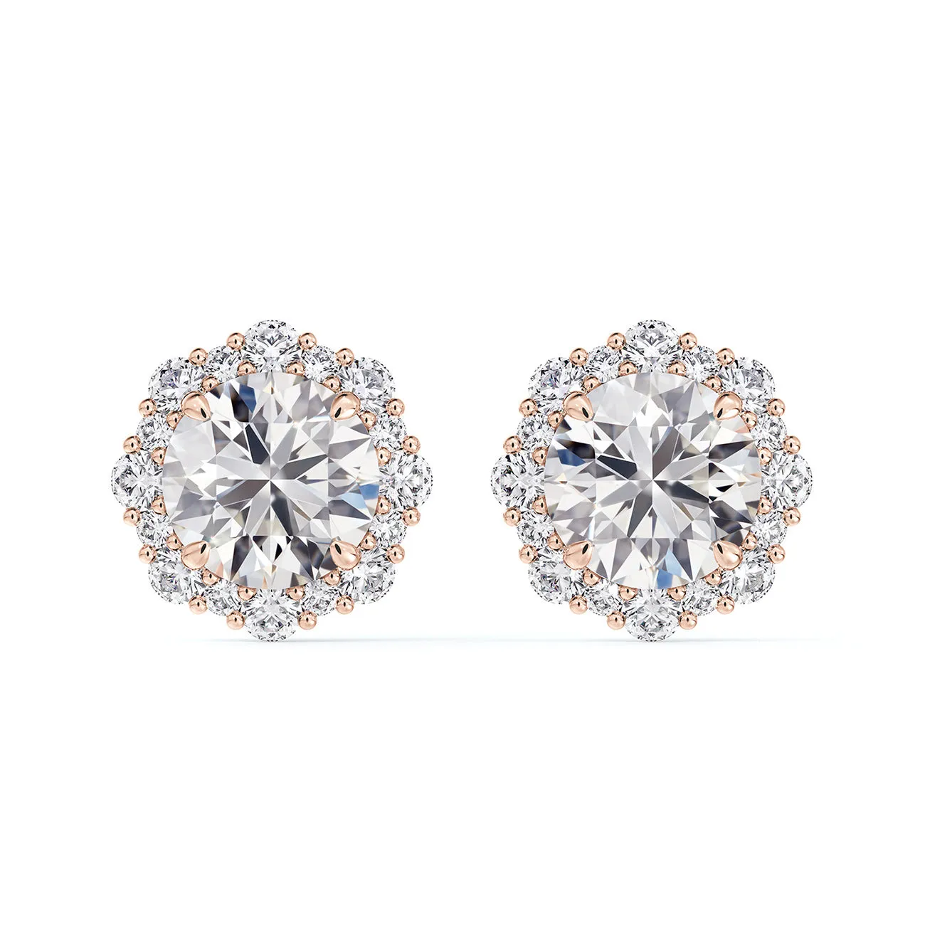 Forevermark Center of My Universe® Floral Halo Diamond Stud Earrings