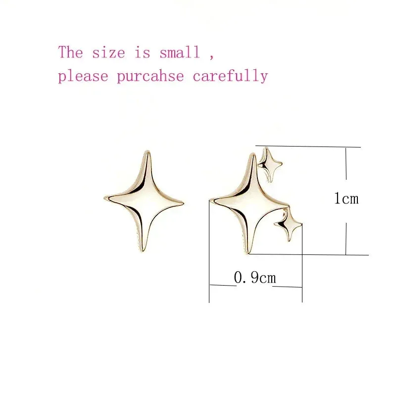 Gift Asymmetry Jewelry Simple Birthday Star Valentine Banquet Fashion Party Earring