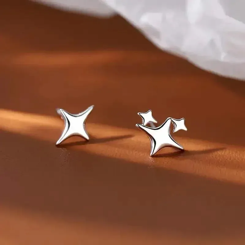 Gift Asymmetry Jewelry Simple Birthday Star Valentine Banquet Fashion Party Earring