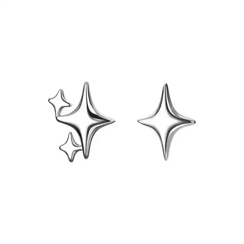 Gift Asymmetry Jewelry Simple Birthday Star Valentine Banquet Fashion Party Earring