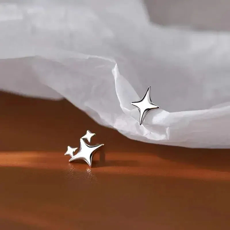 Gift Asymmetry Jewelry Simple Birthday Star Valentine Banquet Fashion Party Earring